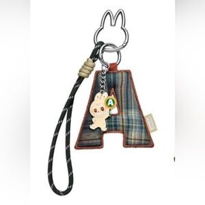 Labubu pin for love letter A